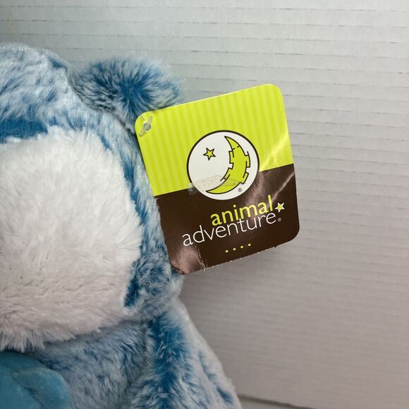 Animal Adventure Plush Blue Owl Holding Baby Owl 12" Sitting Stuffed Animal NWT‎ - Picture 3 of 11